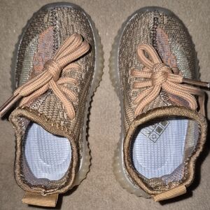 Stylish Kids' Tan and Brown Sneakers